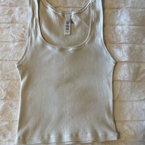 SKIMS Ribbed Tank Top - Light Cream